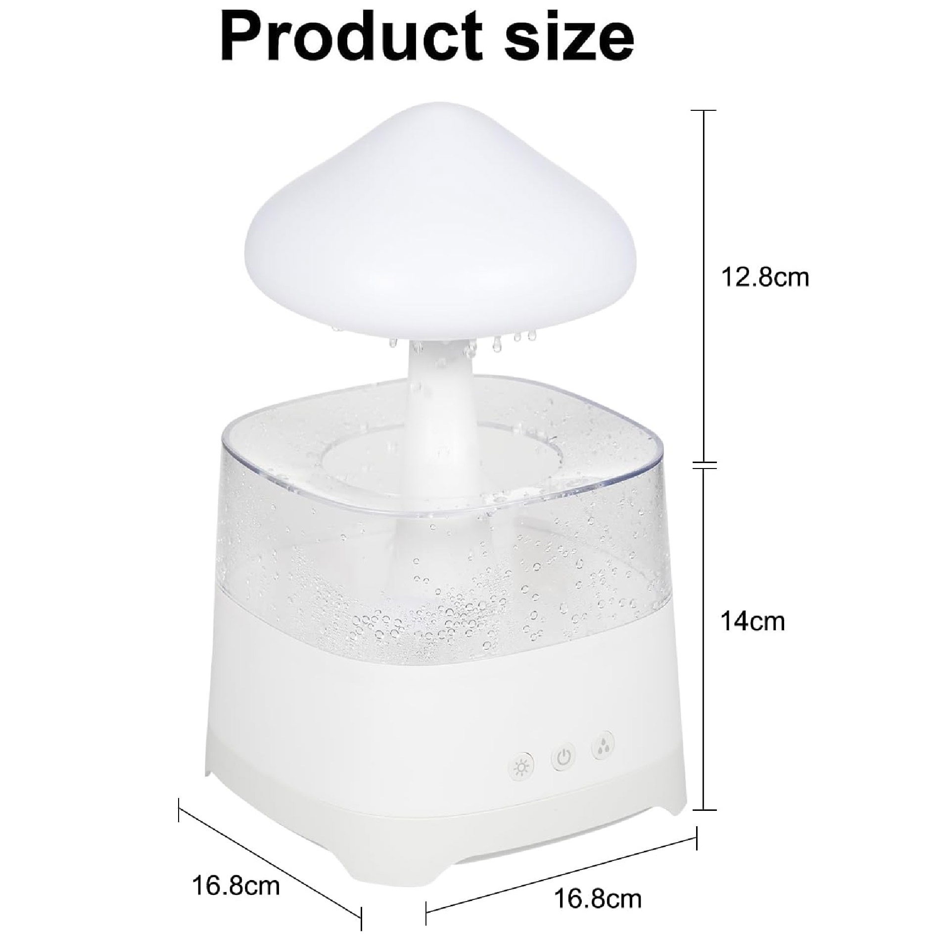 Humidificador Nube Lluvia Parlante Led